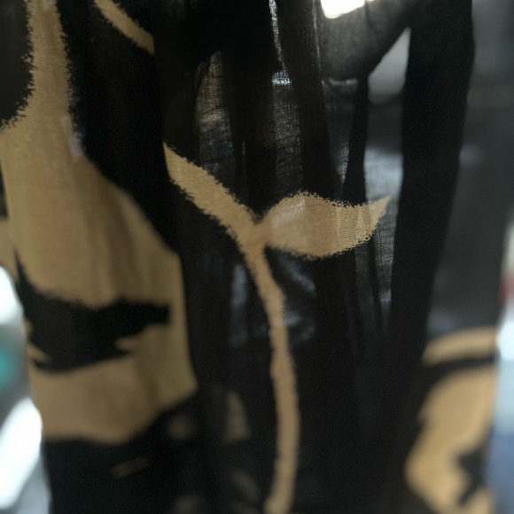 Black/Tan Max Azria Spring 2007 runway tank top with frill neckline detail - Picture 6 of 7